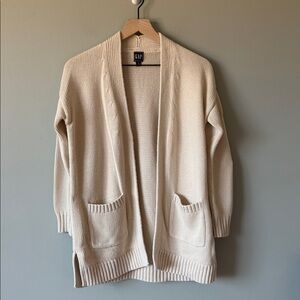 Gap Cream 100% Cotton Cardigan - Size S